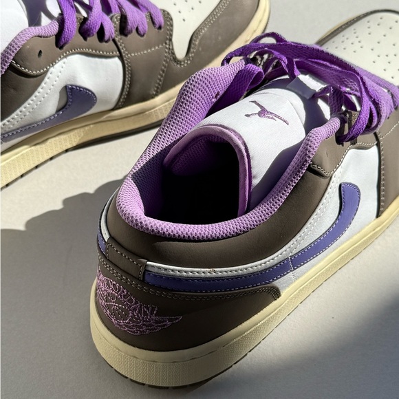 (new+box) Custom Nike Air Jordan 1 Low Men Size 12 US (sun-dried) vintage look - Picture 5 of 16